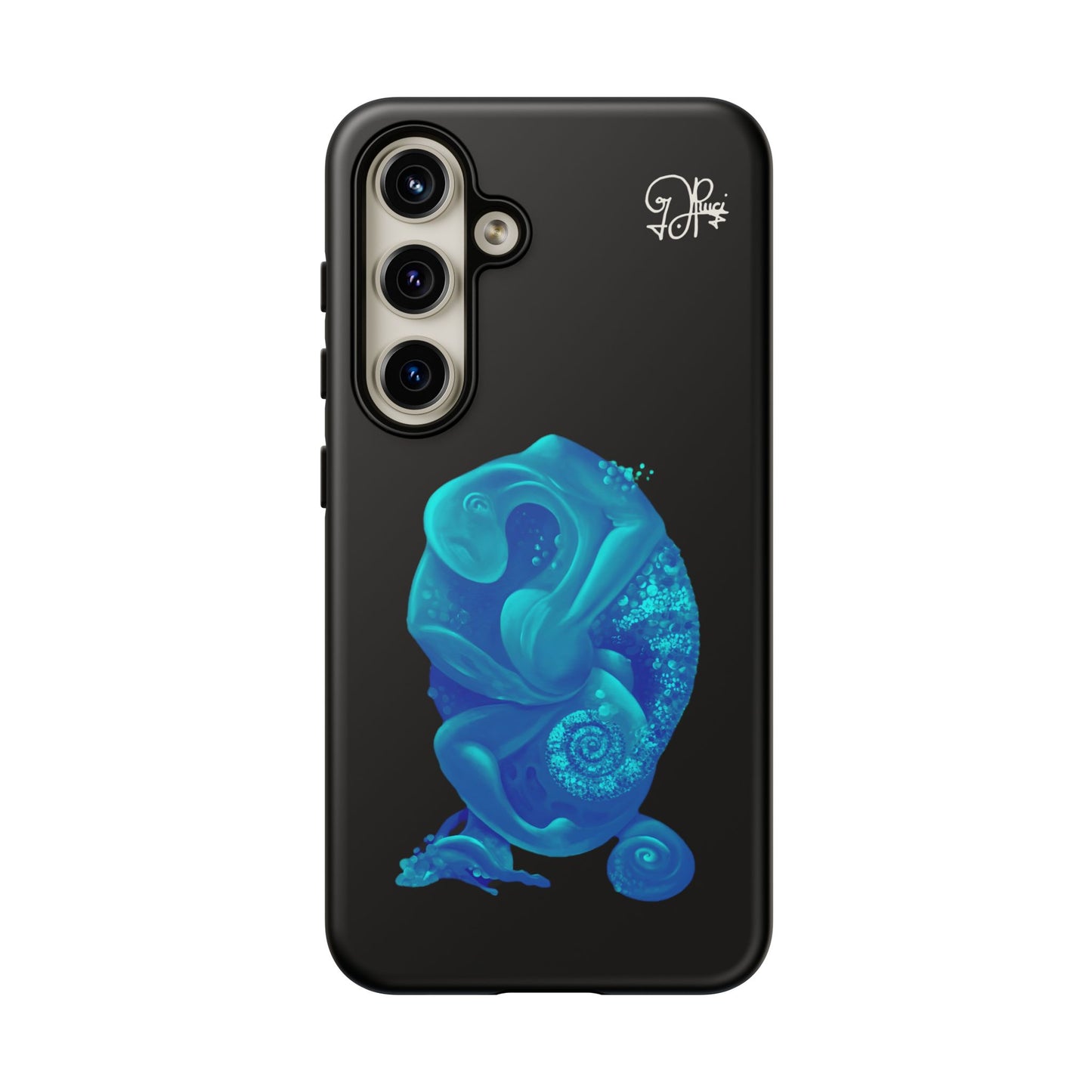 Phone Case - Blue Surreal Sea Creature Protective Case