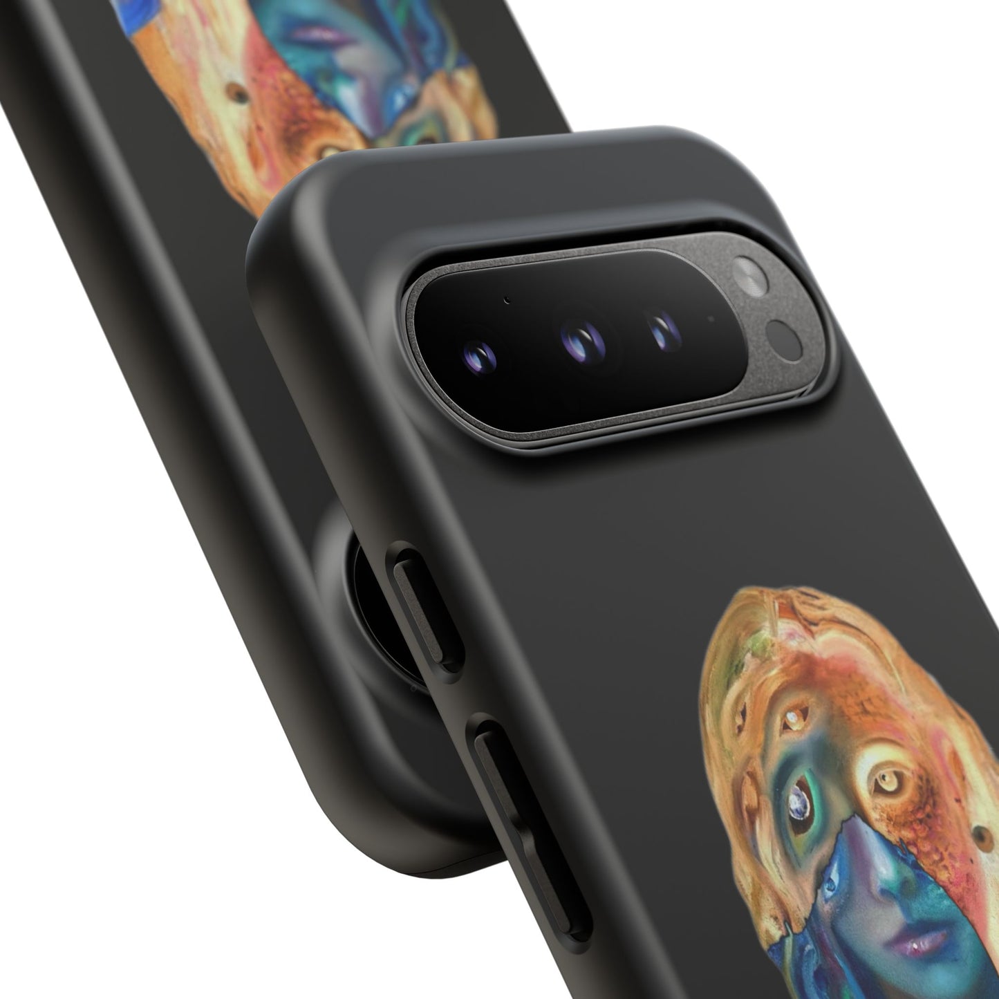 Abstract Surreal Portrait Phone Case — Colorful Art iPhone Cover