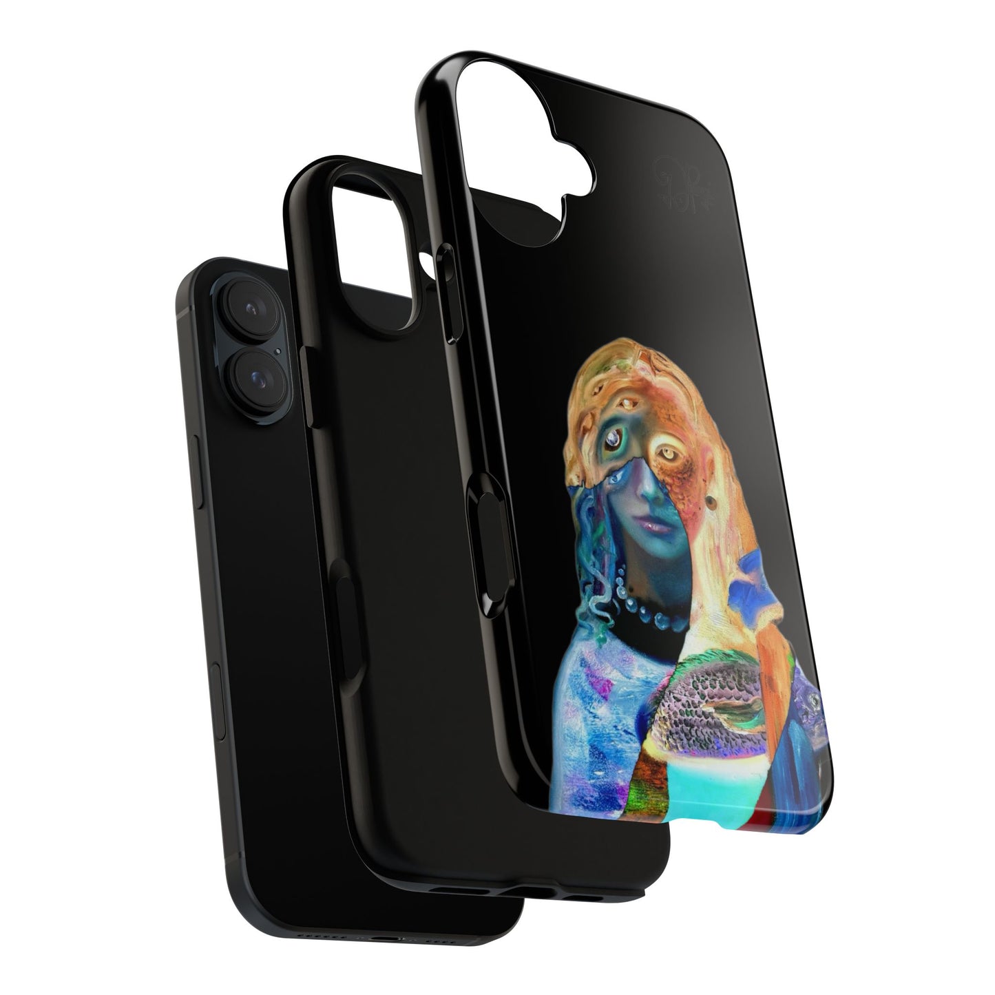 Abstract Surreal Portrait Phone Case — Colorful Art iPhone Cover