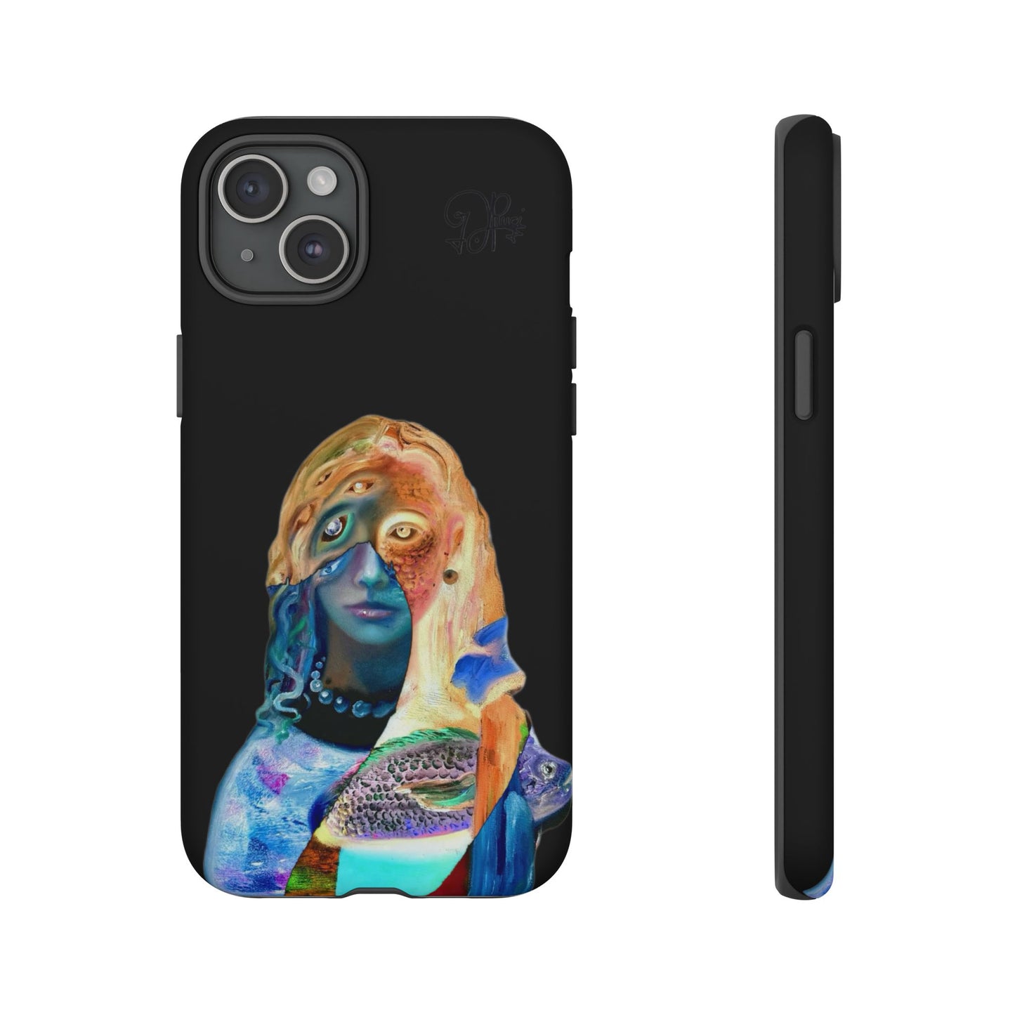 Abstract Surreal Portrait Phone Case — Colorful Art iPhone Cover