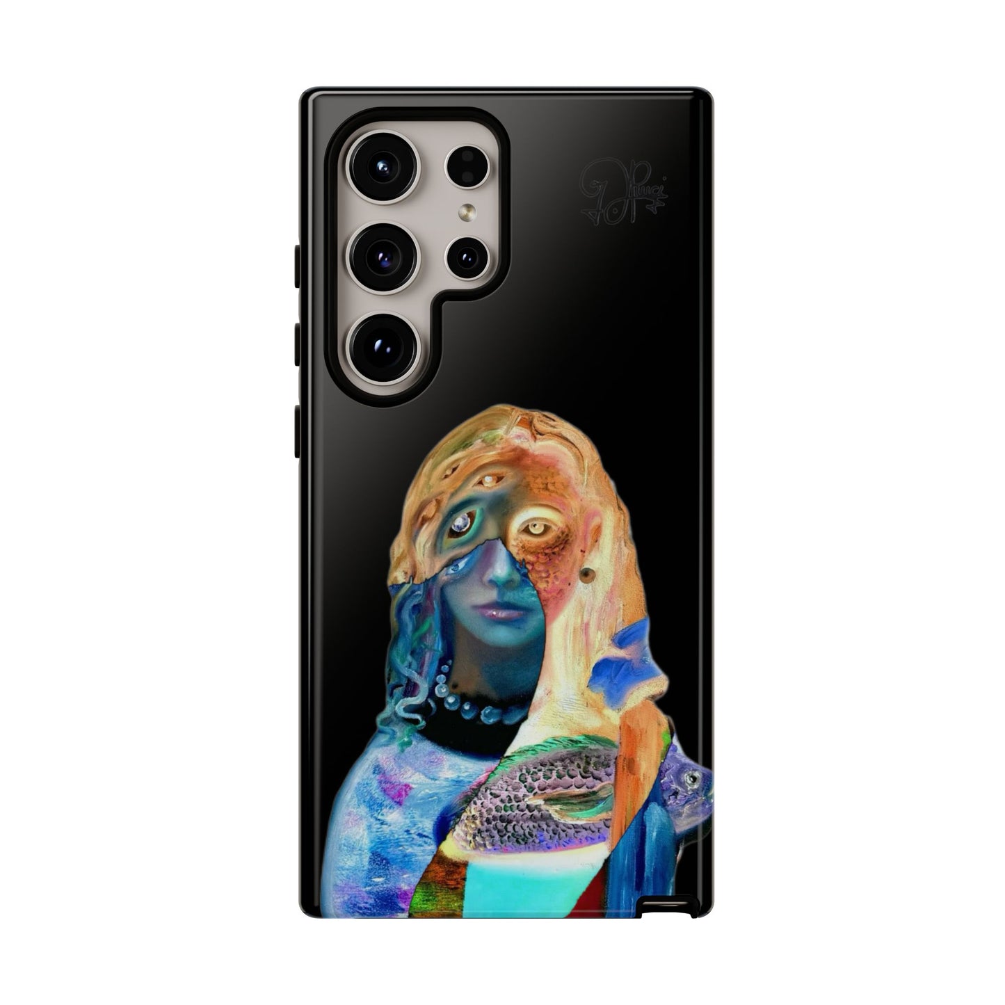 Abstract Surreal Portrait Phone Case — Colorful Art iPhone Cover