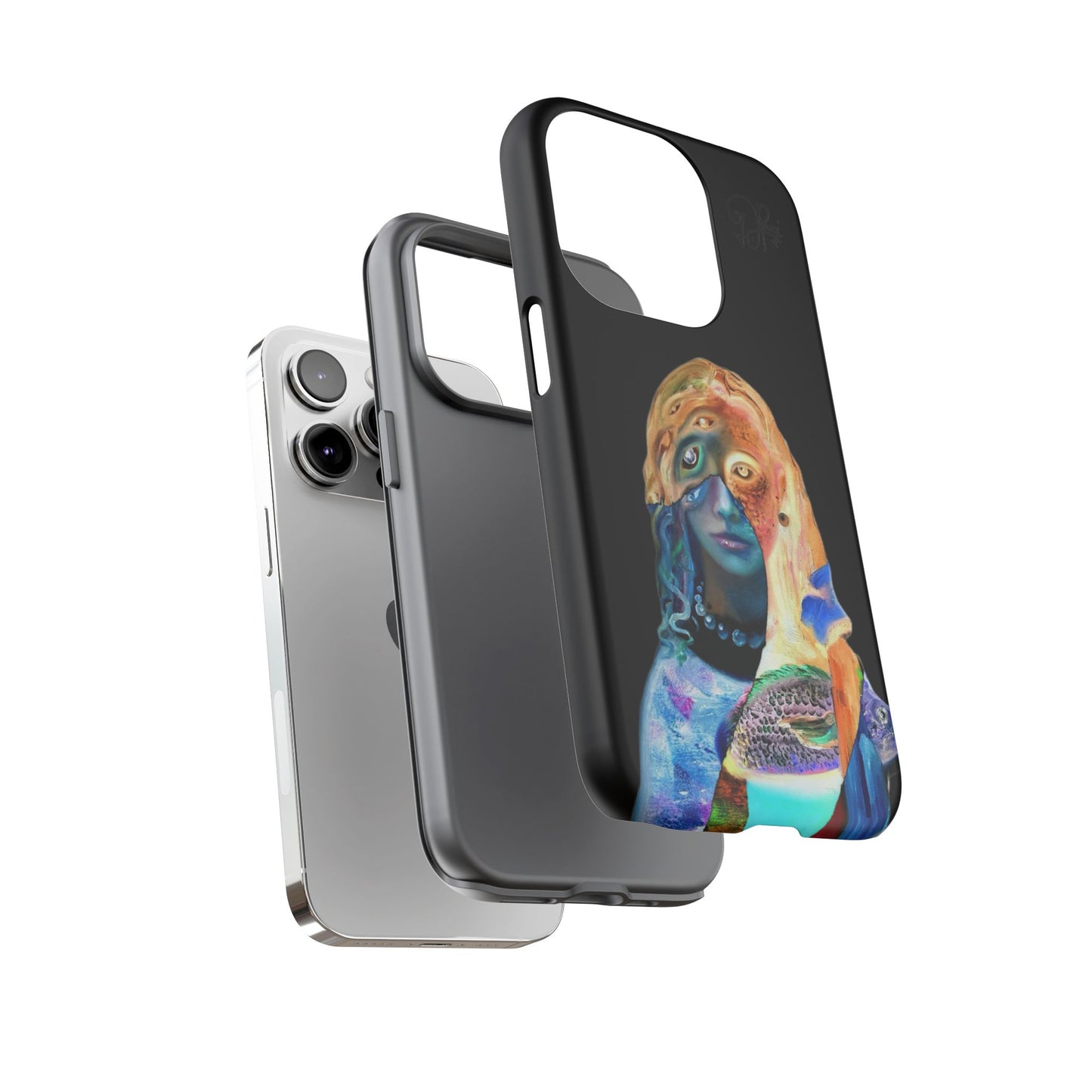 Abstract Surreal Portrait Phone Case — Colorful Art iPhone Cover