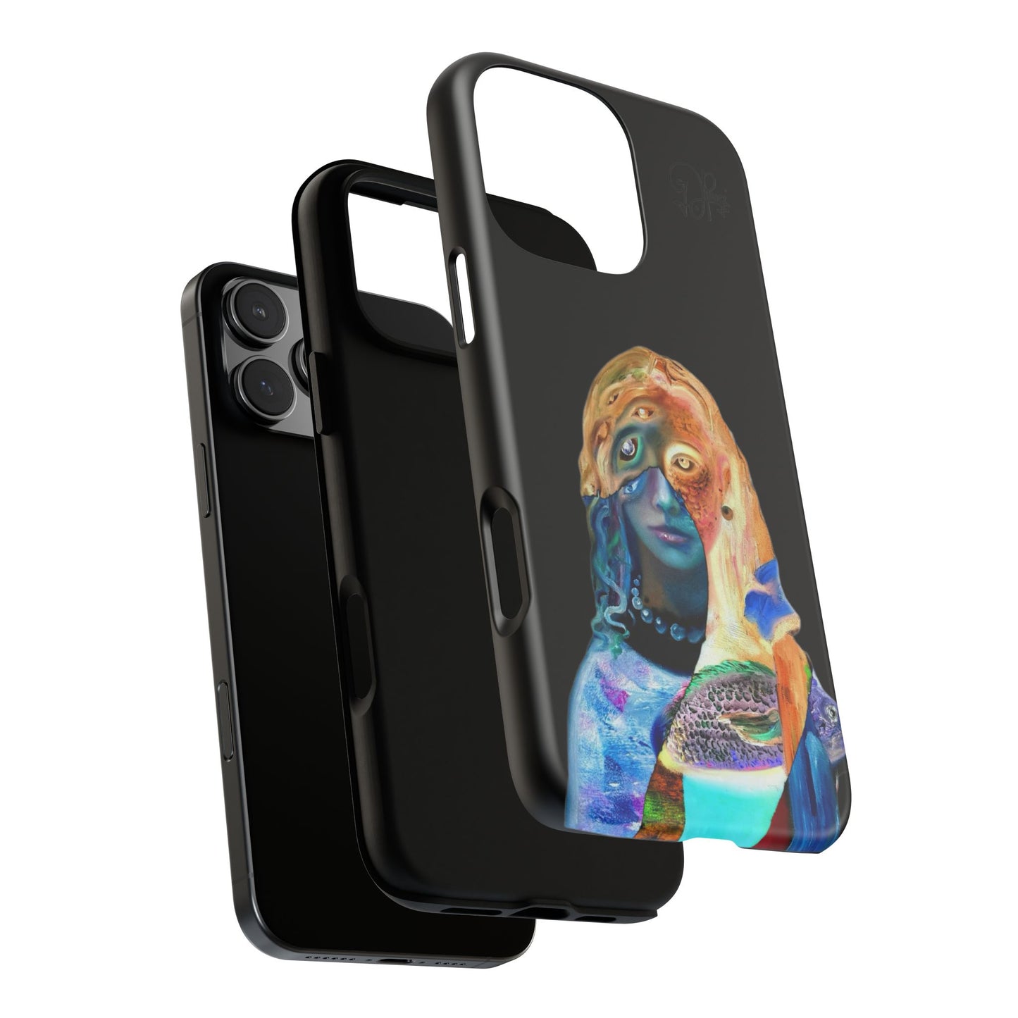 Abstract Surreal Portrait Phone Case — Colorful Art iPhone Cover