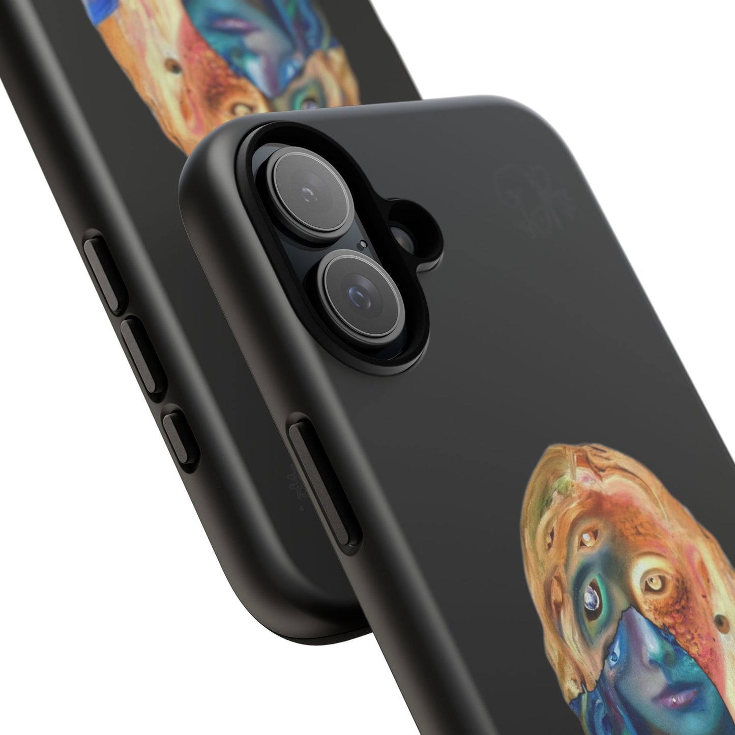 Abstract Surreal Portrait Phone Case — Colorful Art iPhone Cover