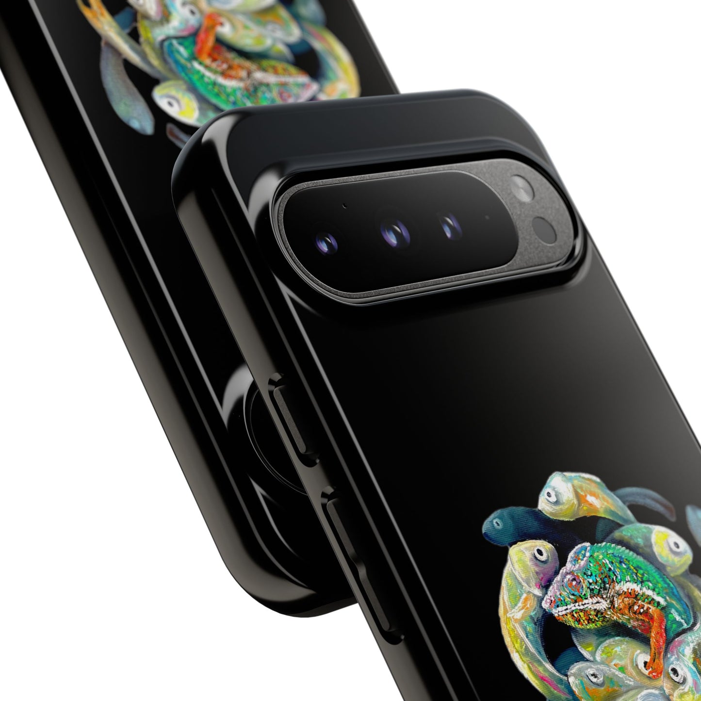 Koi Circle Tough Phone Case — Colorful Fish Art Protective iPhone Cover