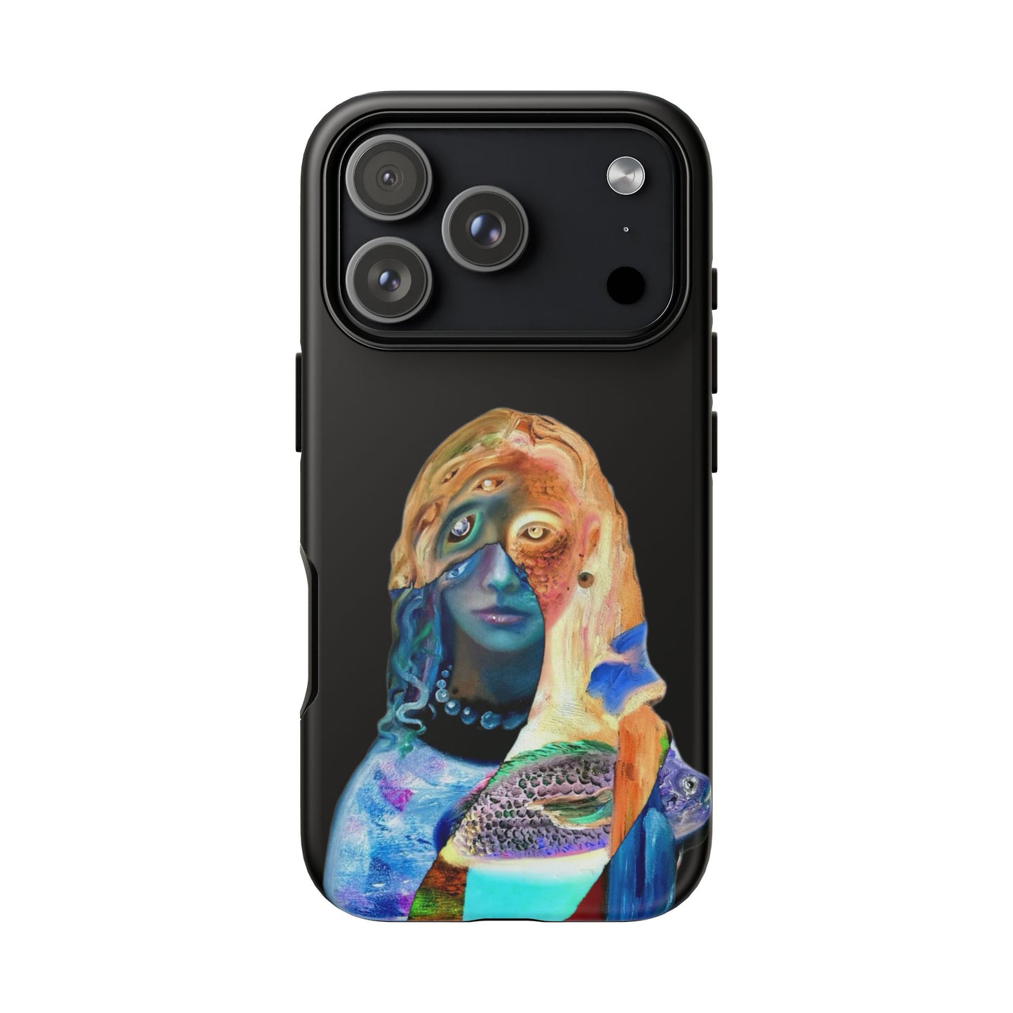 Abstract Surreal Portrait Phone Case — Colorful Art iPhone Cover