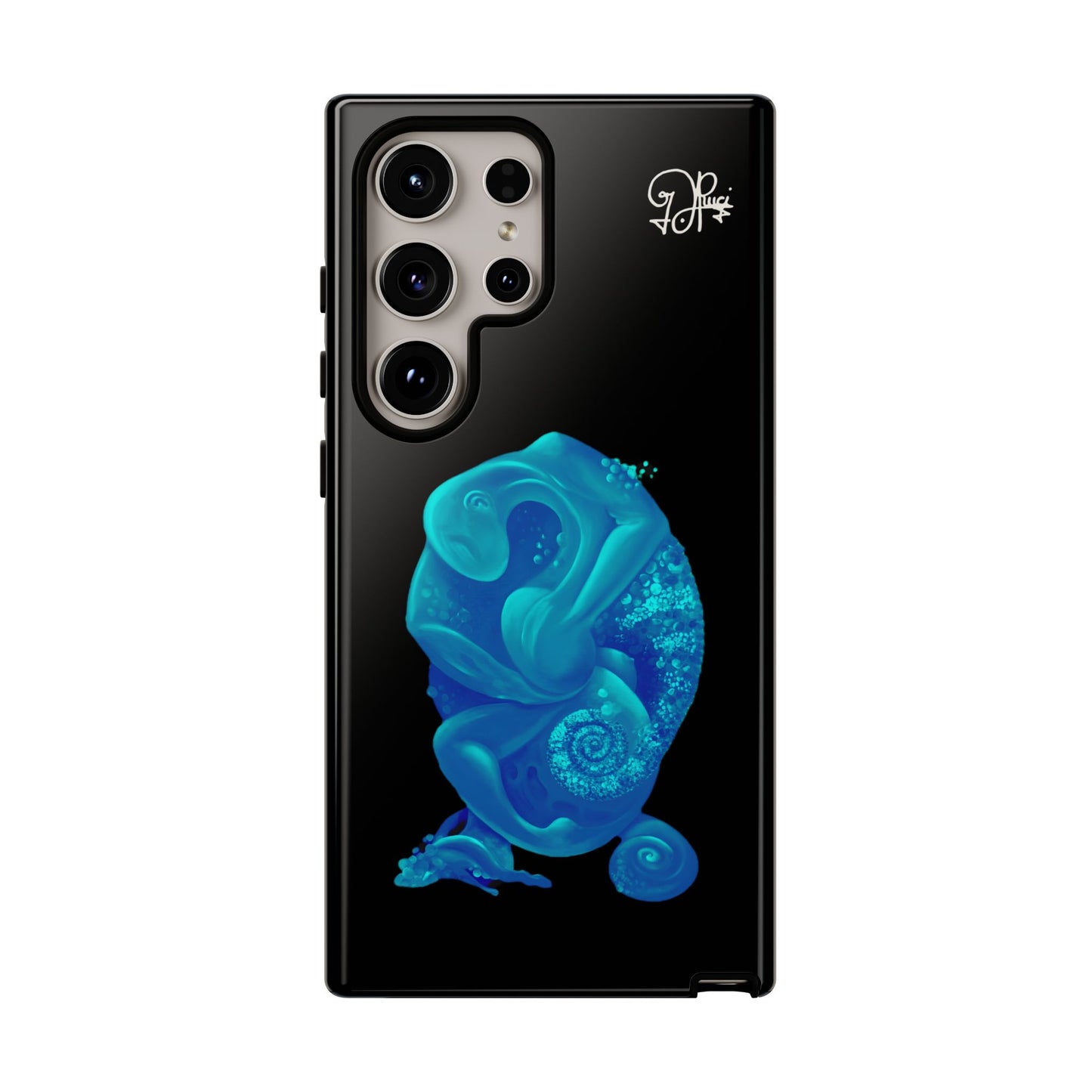 Phone Case - Blue Surreal Sea Creature Protective Case