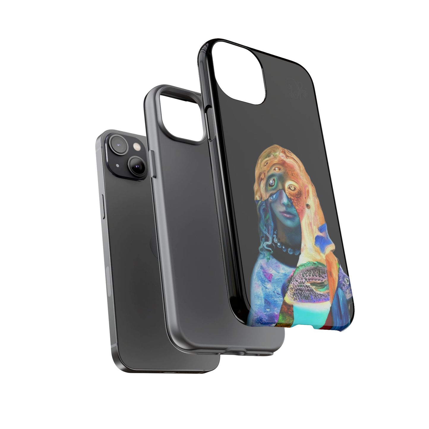 Abstract Surreal Portrait Phone Case — Colorful Art iPhone Cover