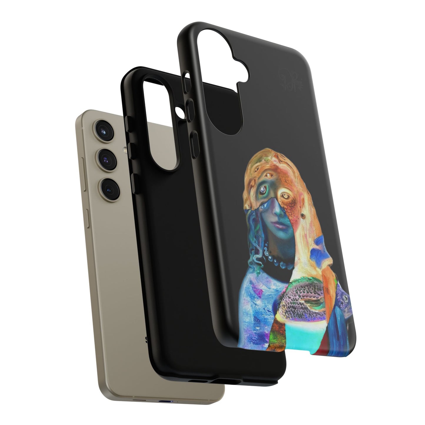 Abstract Surreal Portrait Phone Case — Colorful Art iPhone Cover