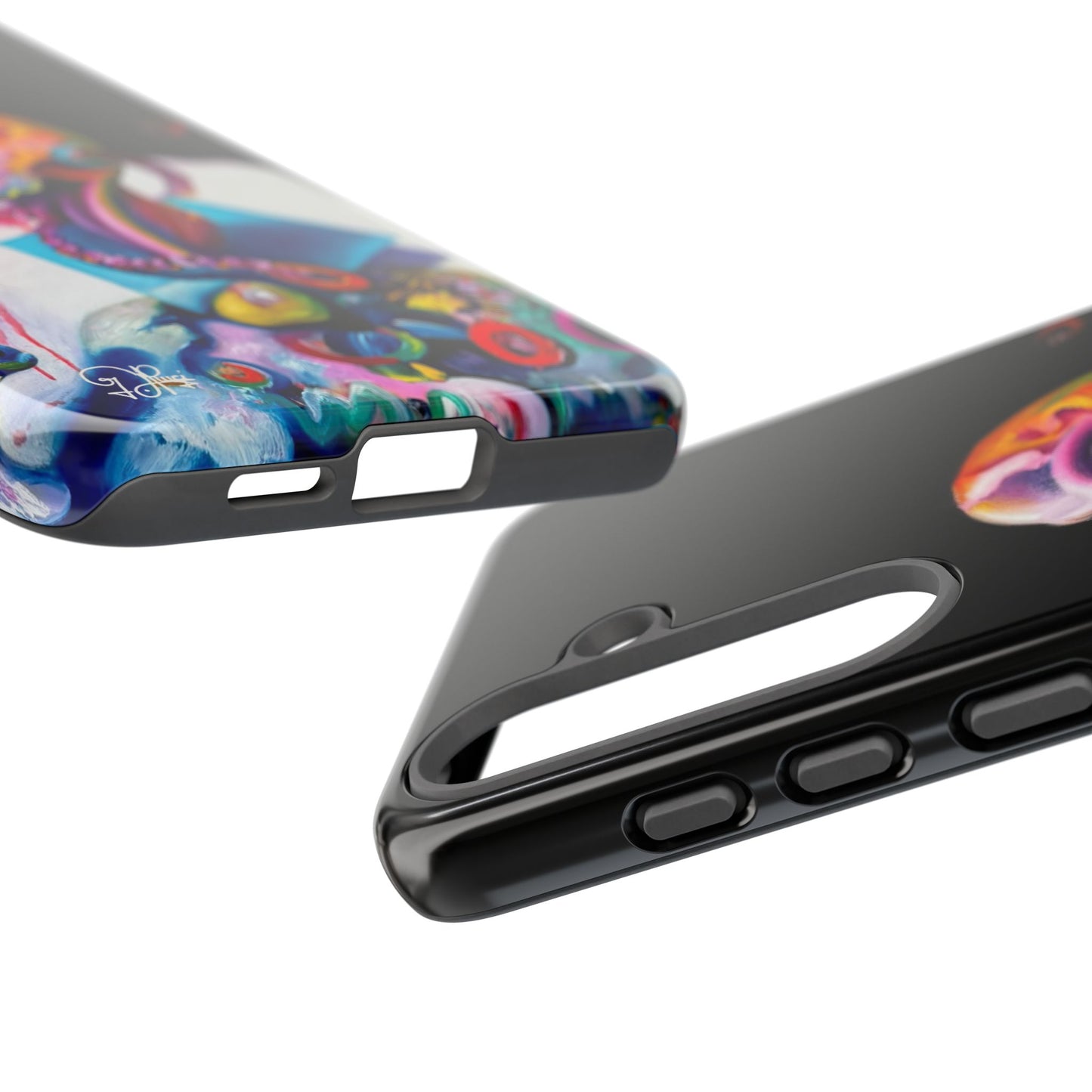 Phone Case - Vivid Blues and Multi-Eyed Vision Artwork Design