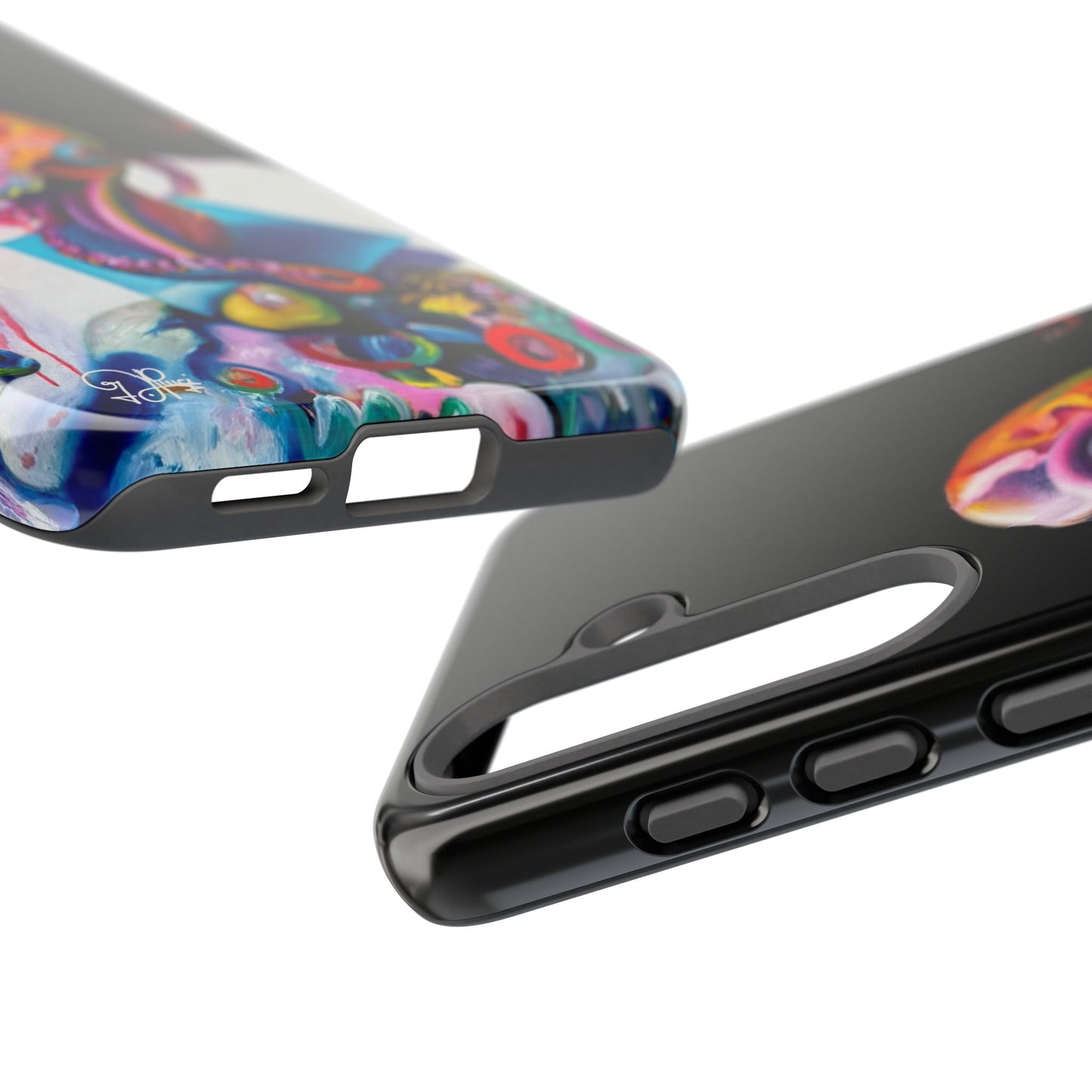 Phone Case - Vivid Blues and Multi-Eyed Vision Artwork Design