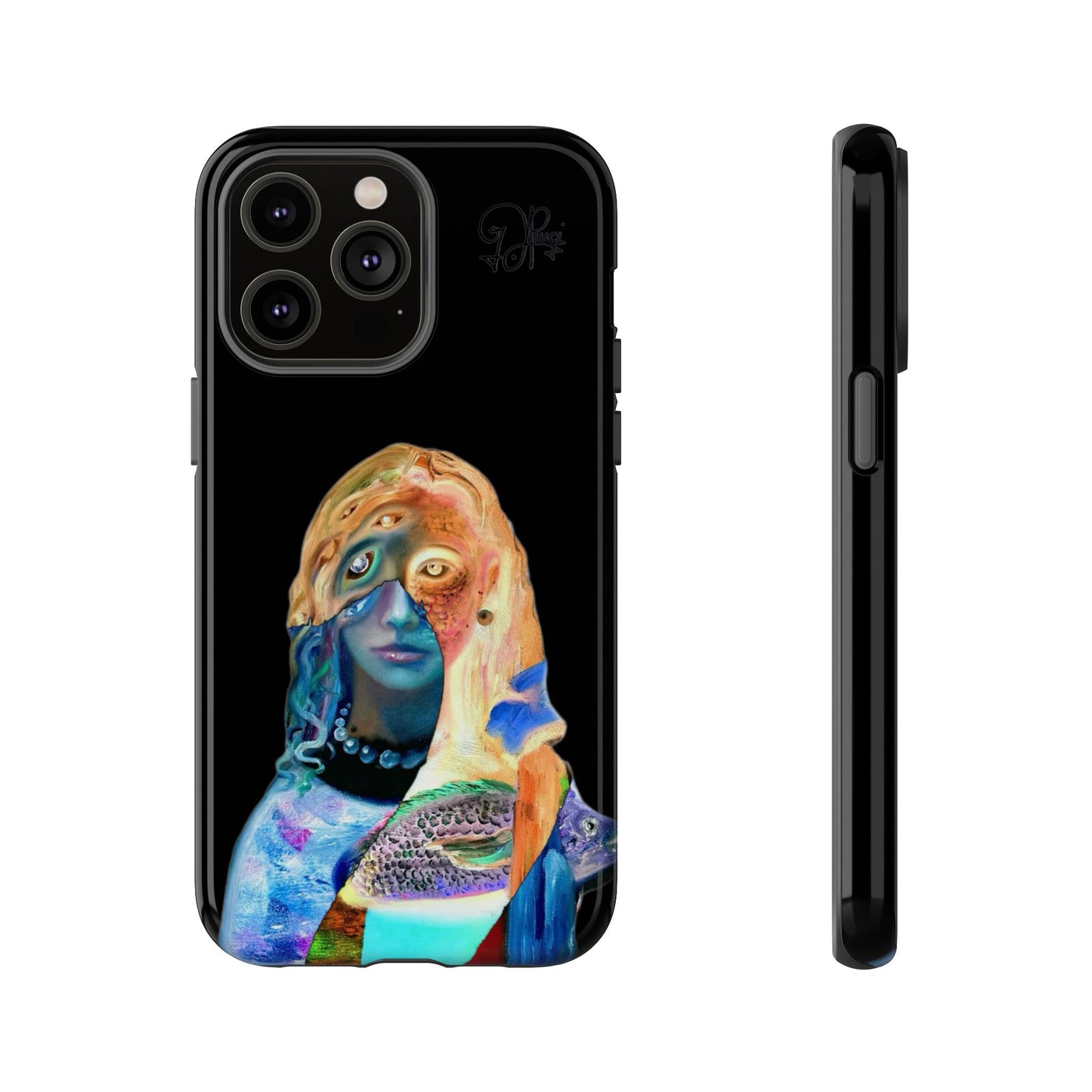 Abstract Surreal Portrait Phone Case — Colorful Art iPhone Cover