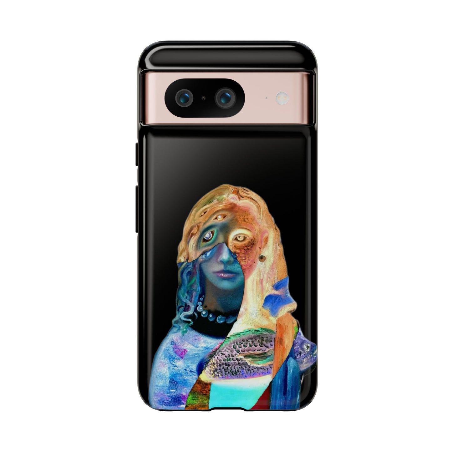Abstract Surreal Portrait Phone Case — Colorful Art iPhone Cover