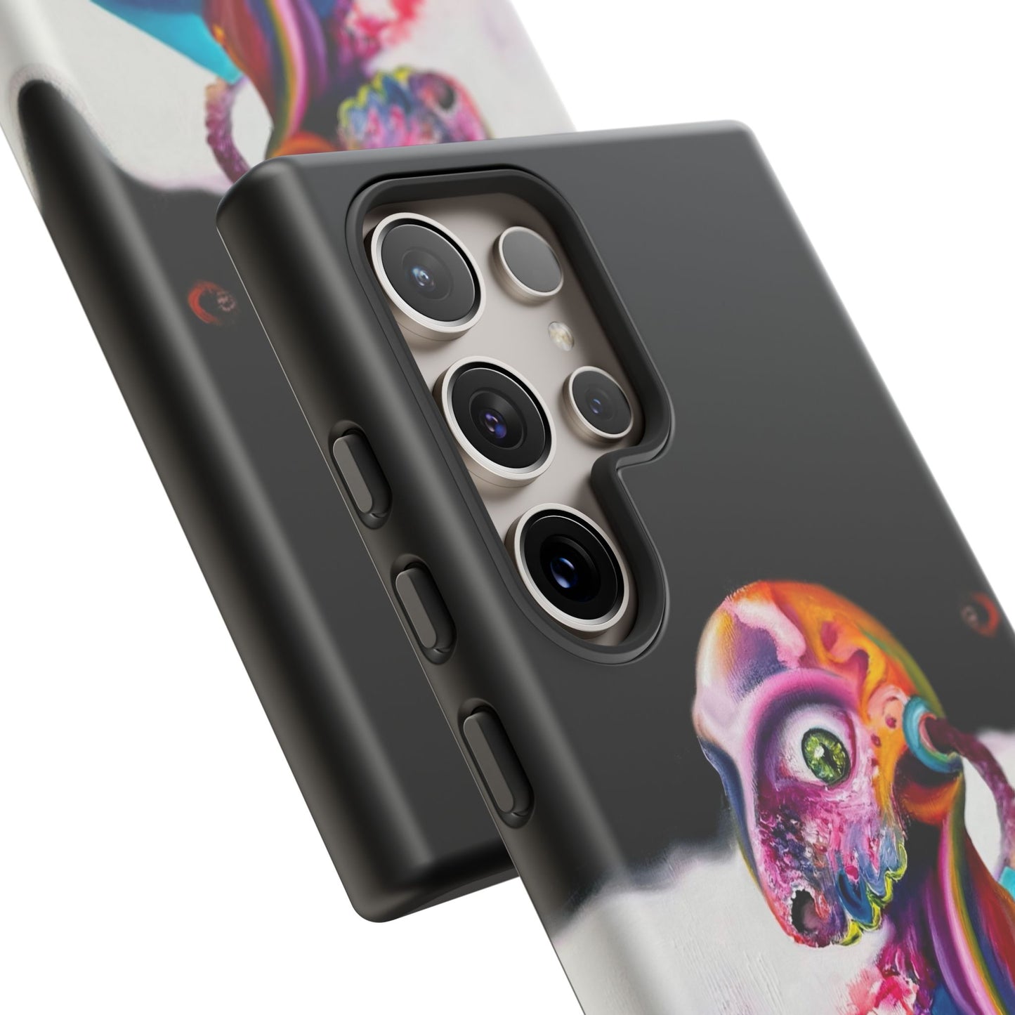 Phone Case - Vivid Blues and Multi-Eyed Vision Artwork Design