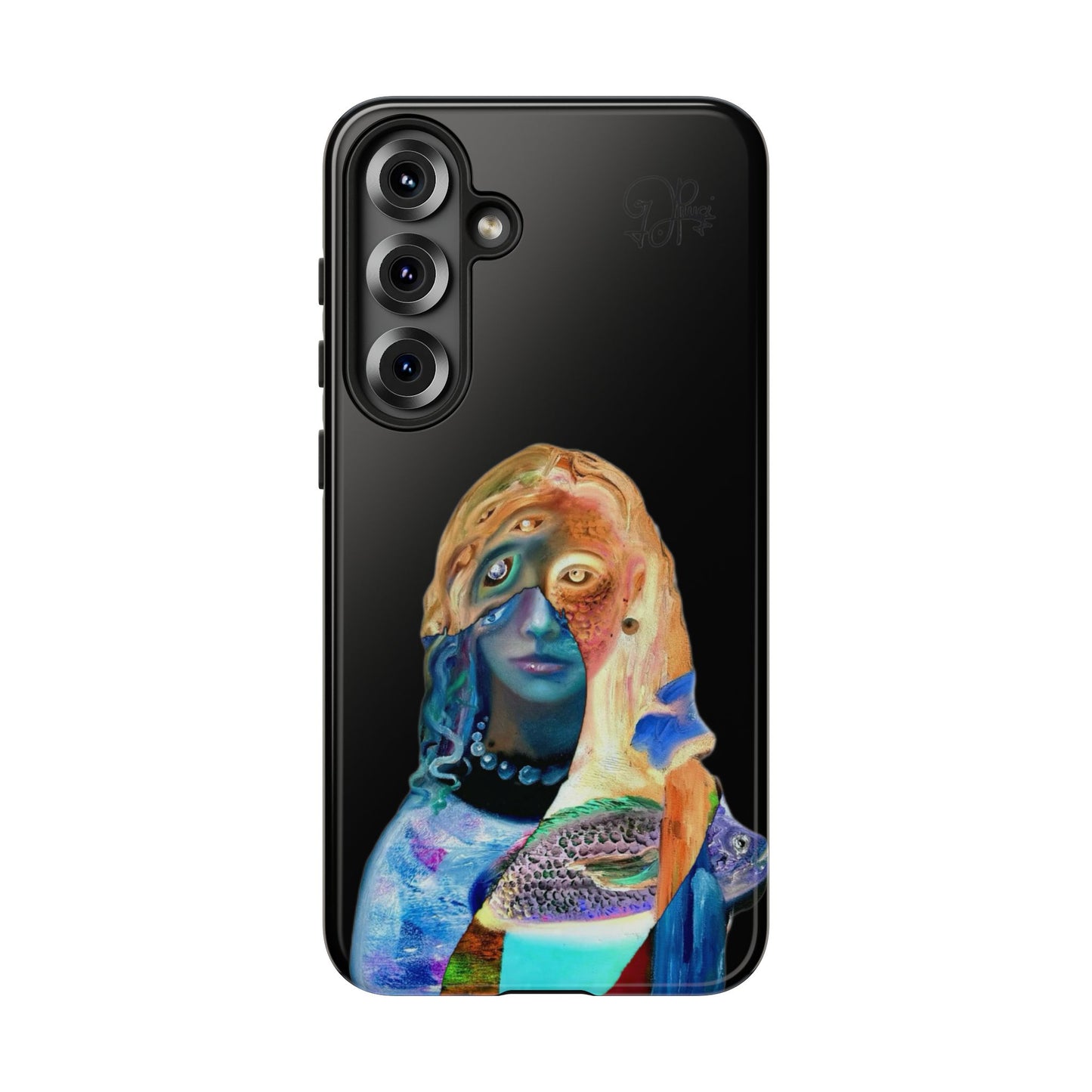 Abstract Surreal Portrait Phone Case — Colorful Art iPhone Cover