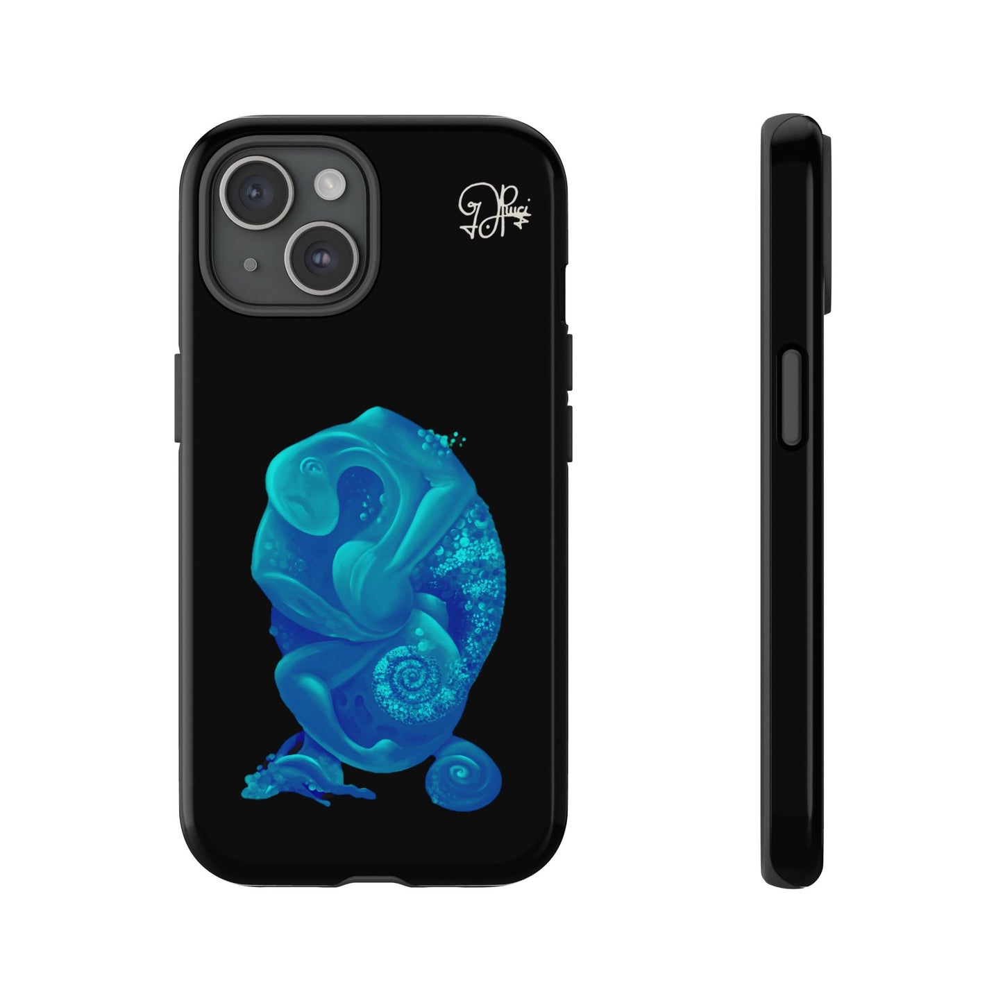 Phone Case - Blue Surreal Sea Creature Protective Case