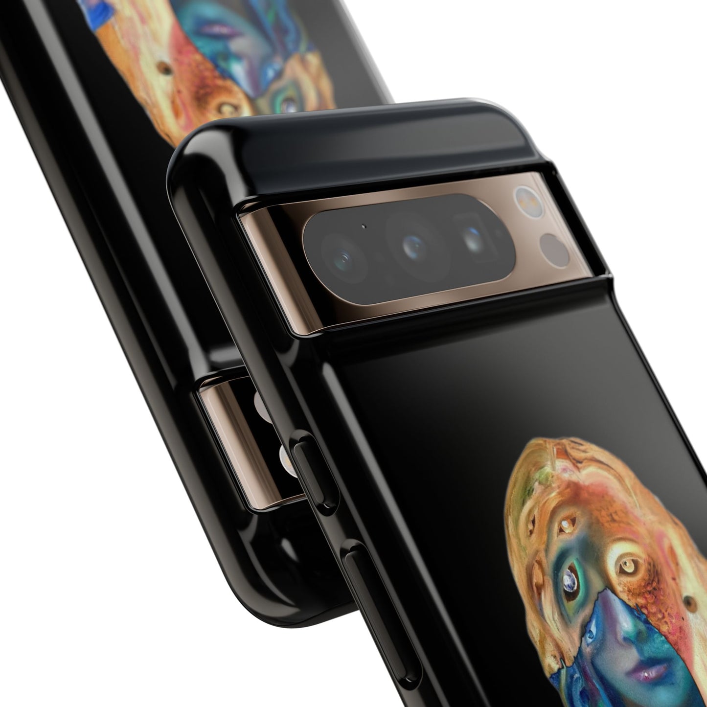 Abstract Surreal Portrait Phone Case — Colorful Art iPhone Cover