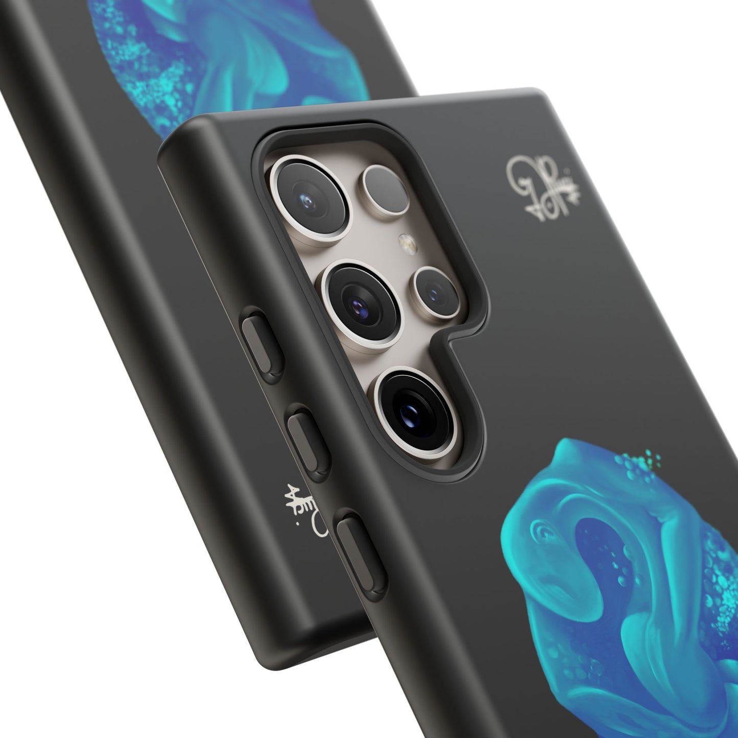 Phone Case - Blue Surreal Sea Creature Protective Case