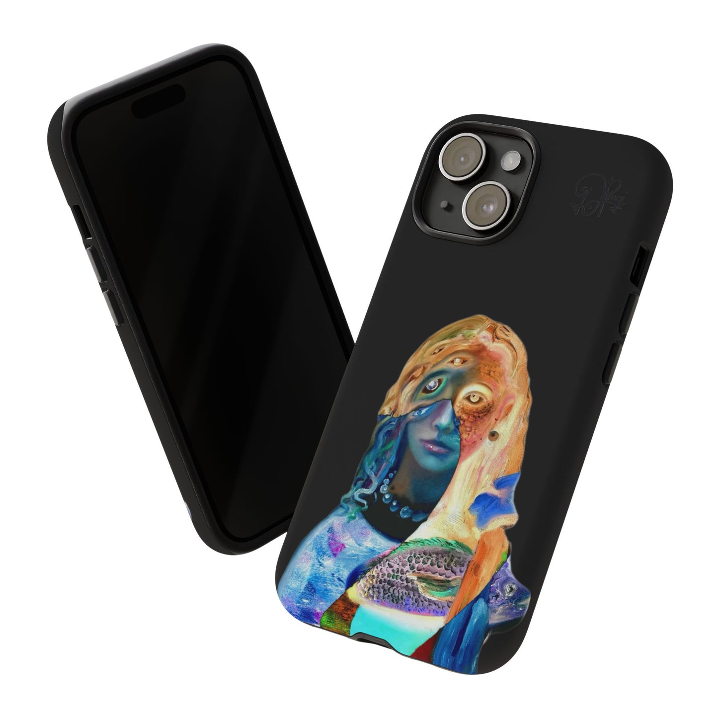 Abstract Surreal Portrait Phone Case — Colorful Art iPhone Cover
