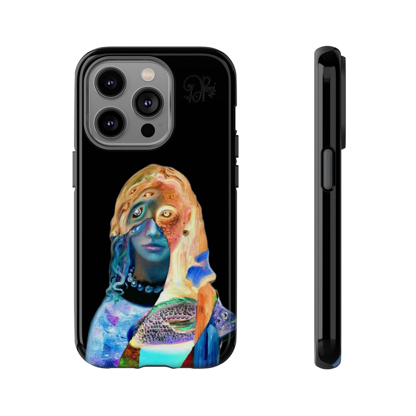 Abstract Surreal Portrait Phone Case — Colorful Art iPhone Cover