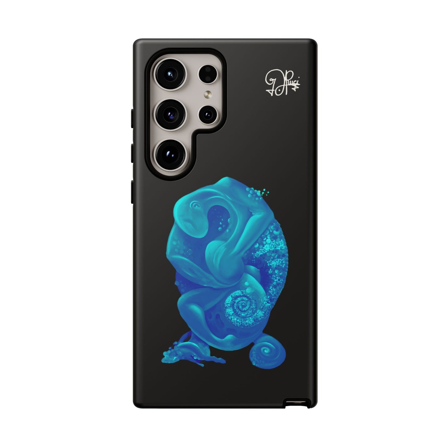 Phone Case - Blue Surreal Sea Creature Protective Case