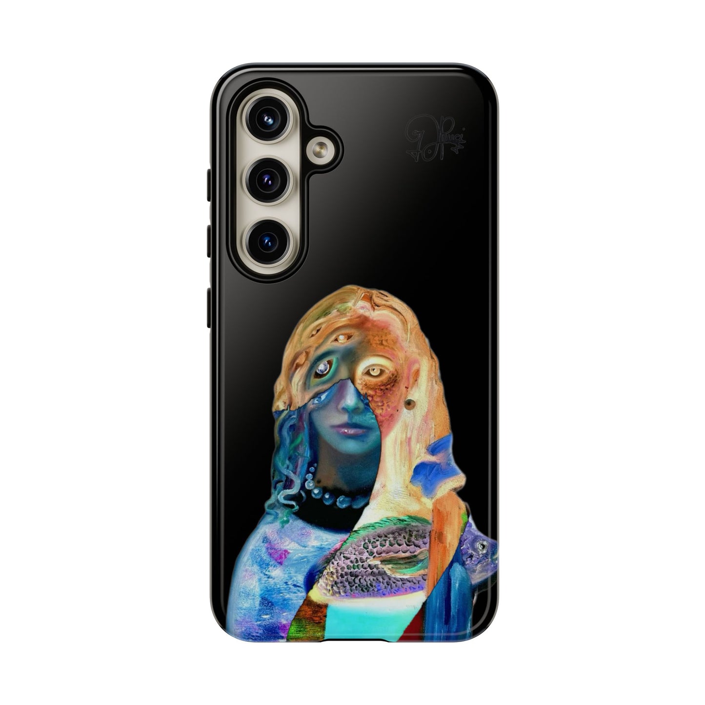 Abstract Surreal Portrait Phone Case — Colorful Art iPhone Cover