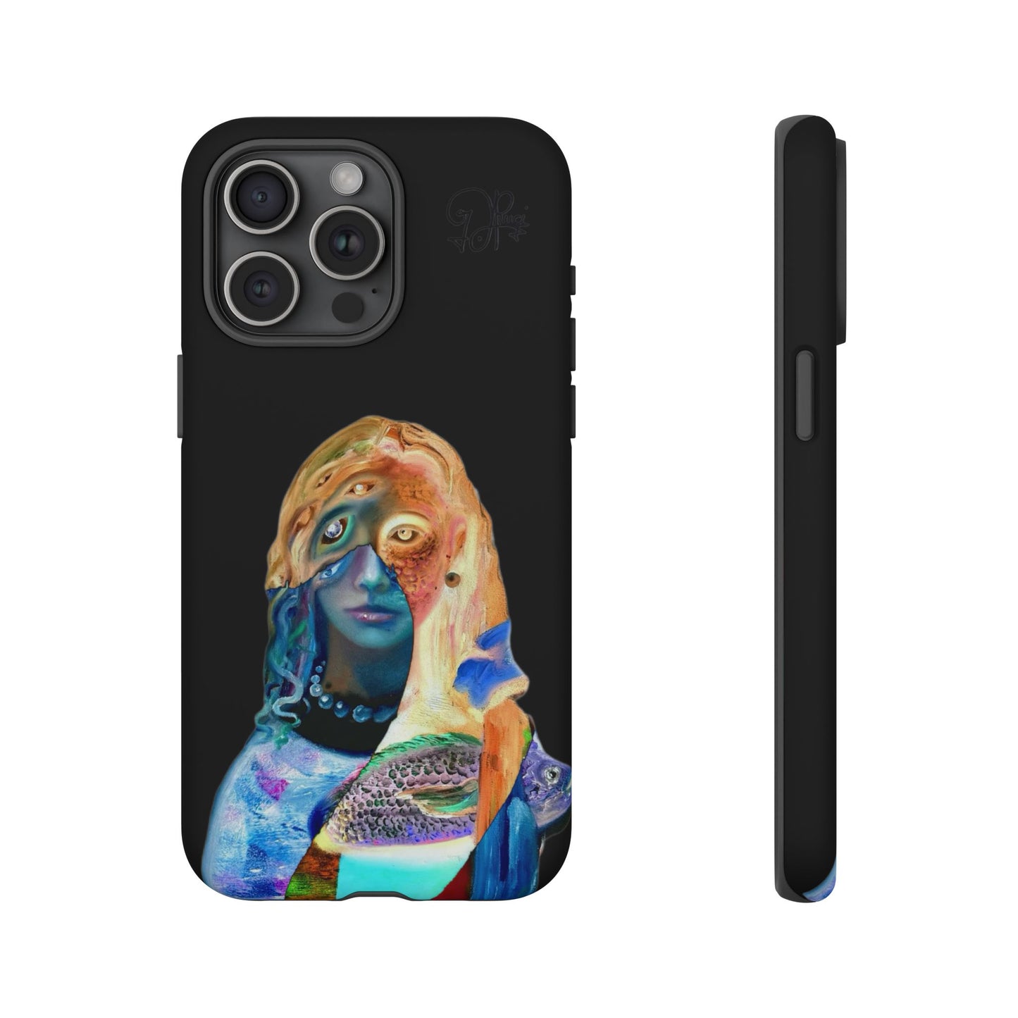 Abstract Surreal Portrait Phone Case — Colorful Art iPhone Cover