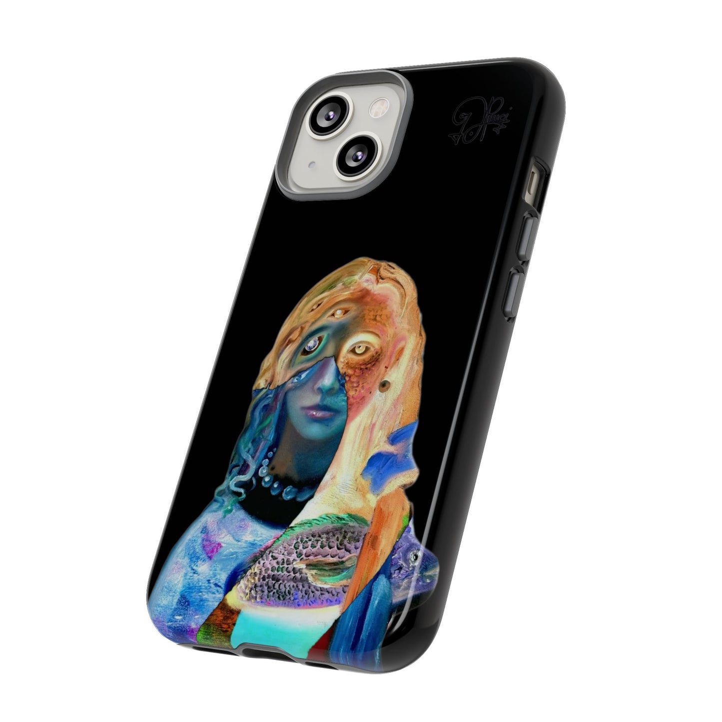 Abstract Surreal Portrait Phone Case — Colorful Art iPhone Cover