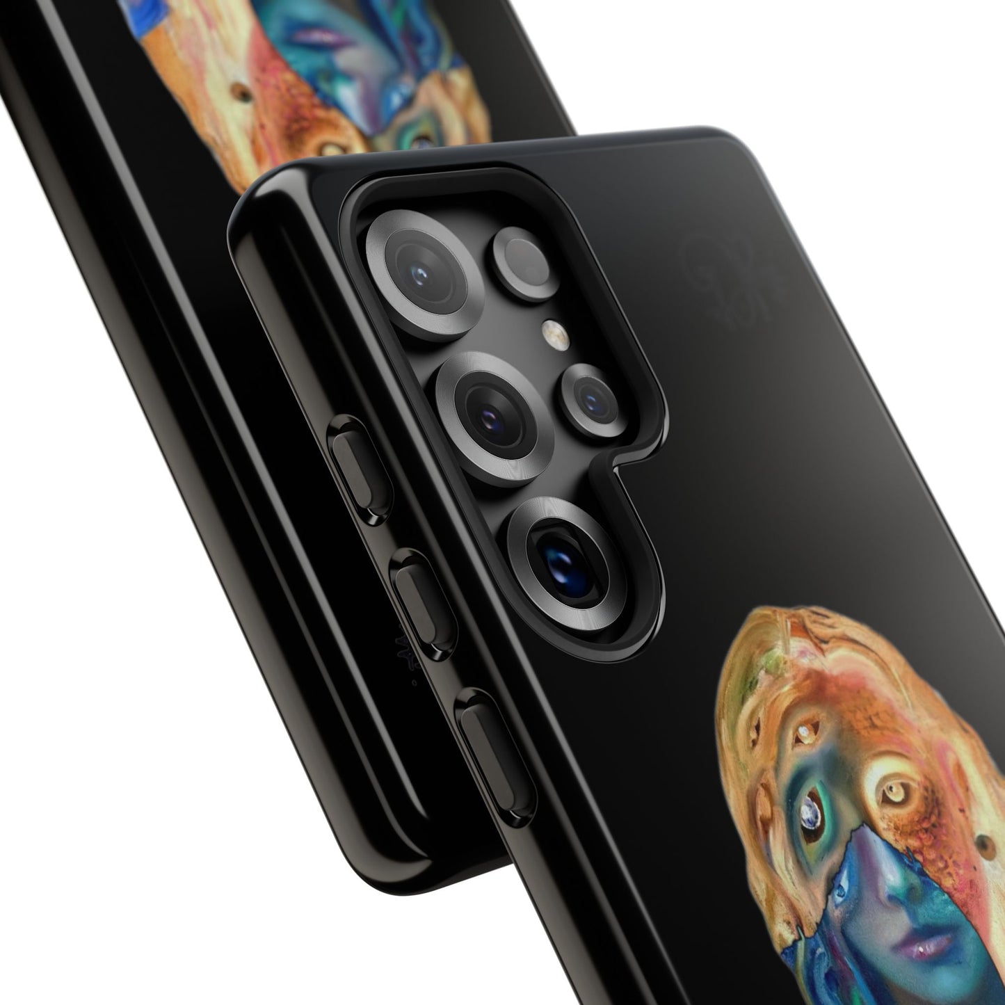 Abstract Surreal Portrait Phone Case — Colorful Art iPhone Cover