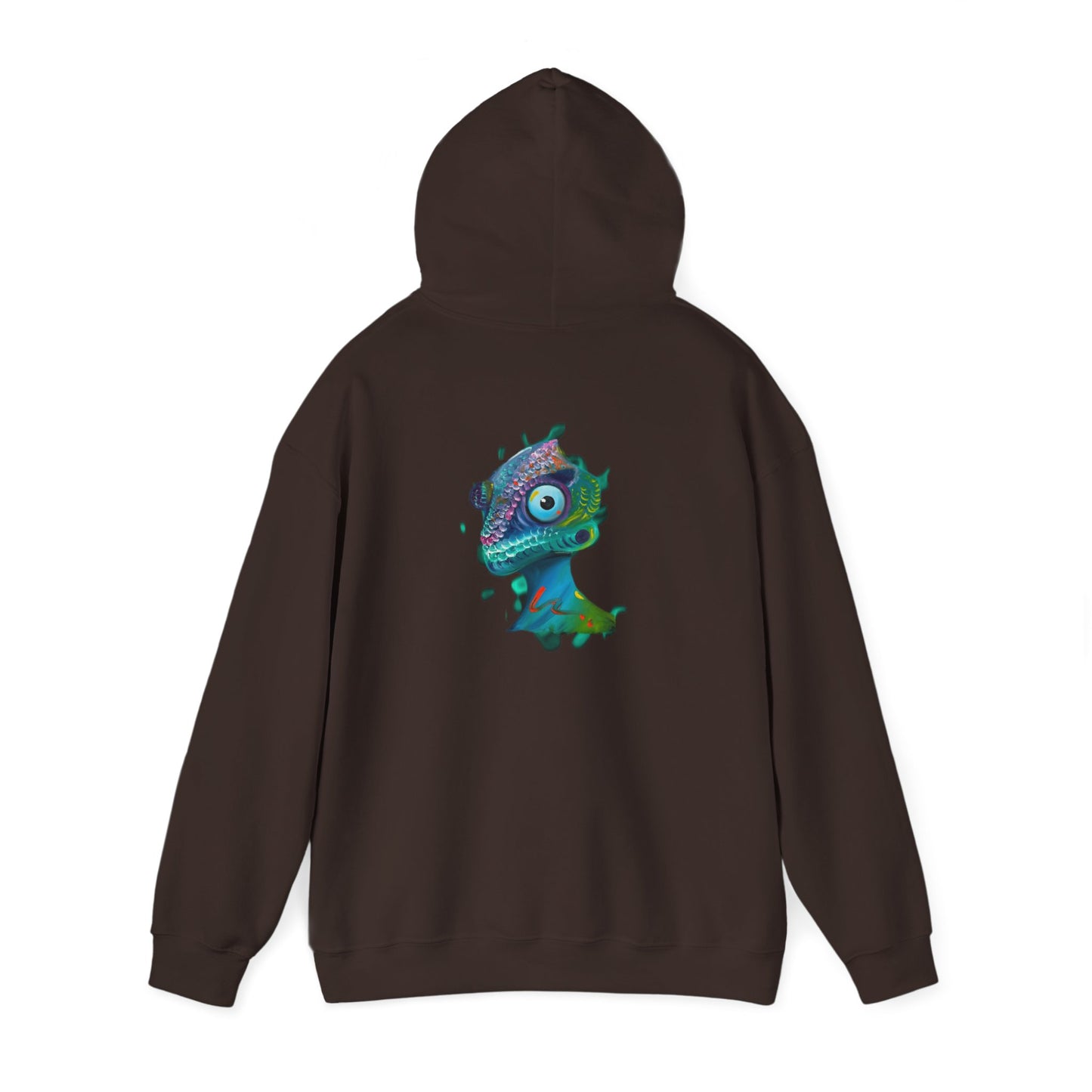 AMRU Chameleon Hoodie – Colorful Surreal Lizard Graphic Sweatshirt